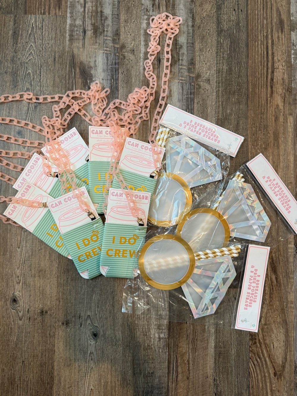 Bachelorette Party Pack - Can Coozies & Reusable Drink Pouches